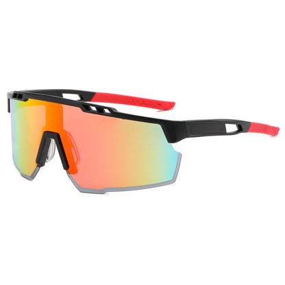 Occhiali da Ciclismo Unisex Techsuit 9963, Neri Arancioni