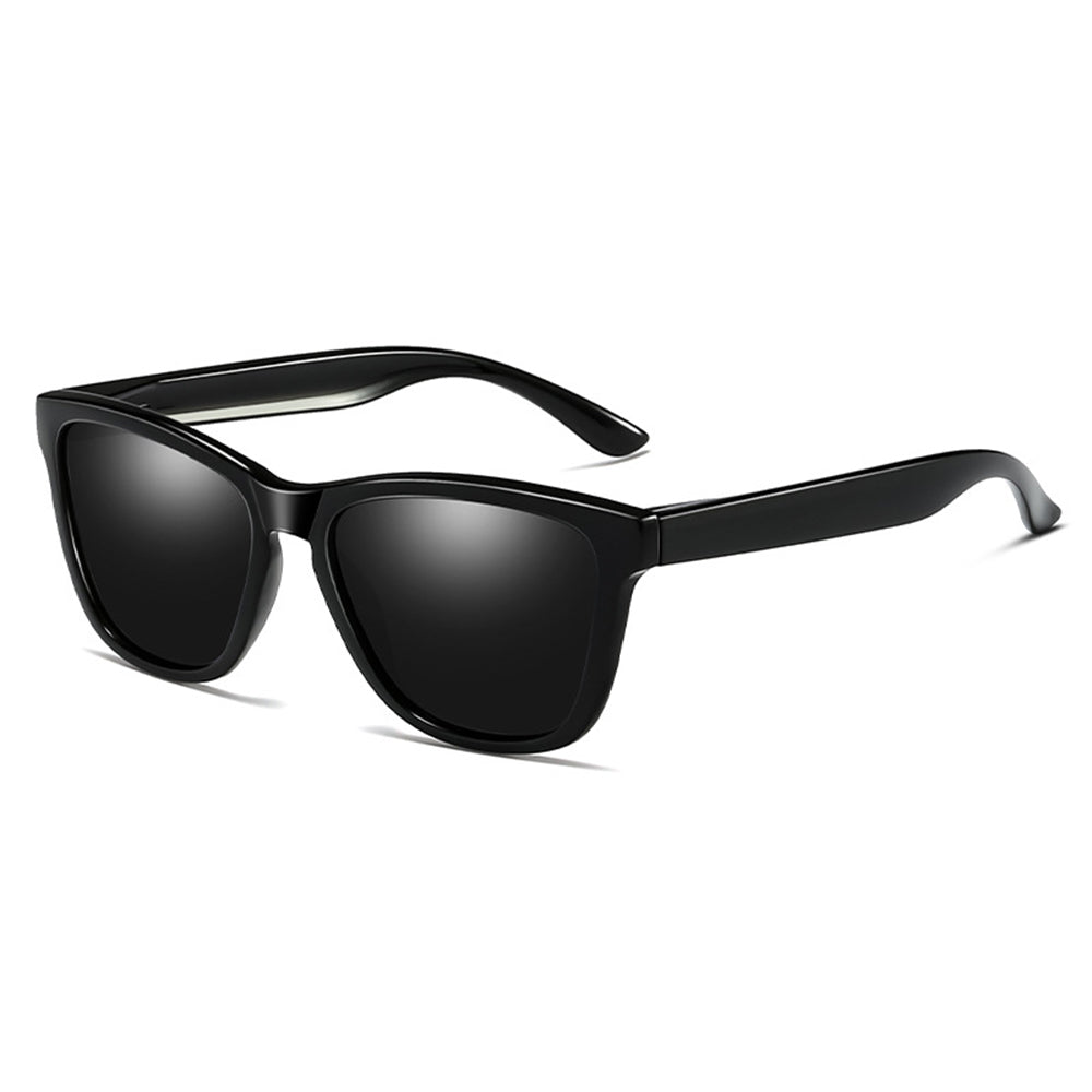 Occhiali da Sole Uomo Techsuit 0717, Polarizzati, Protezione UV, Neri