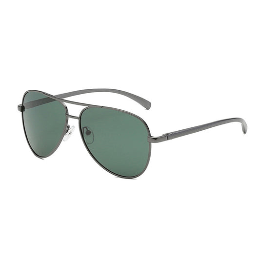 Occhiali da Sole Uomo Techsuit 2150, Polarizzati, Protezione UV, Grigio Verde
