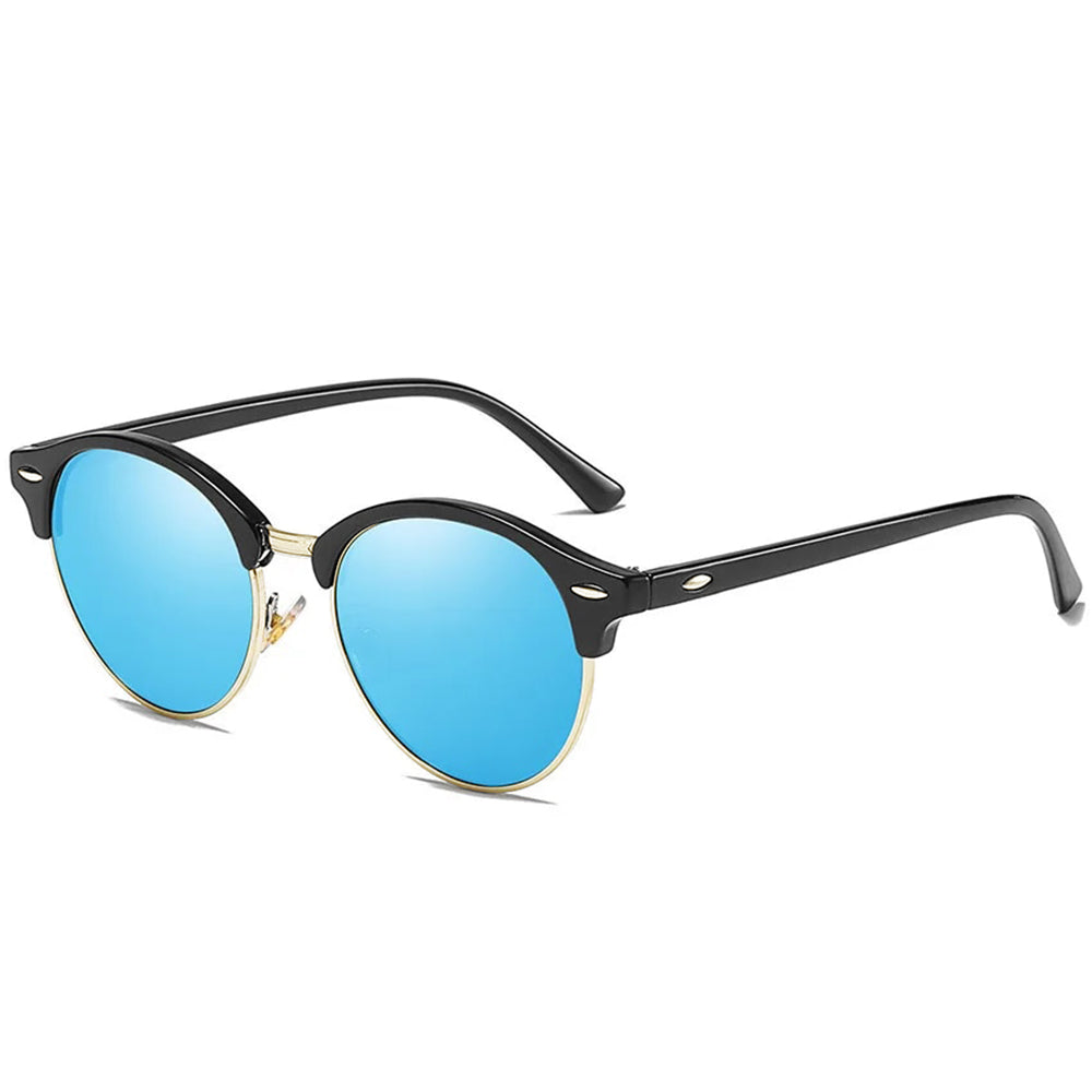 Occhiali da Sole Uomo Techsuit 66612, Polarizzati, Protezione UV, Oro Blu