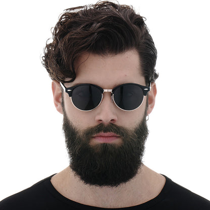 Occhiali da Sole Uomo Techsuit 66612, Polarizzati, Protezione UV, Oro Blu