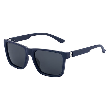 Occhiali da Sole Uomo Techsuit 8506, Polarizzati, Protezione UV, Blu Opaco Grigio