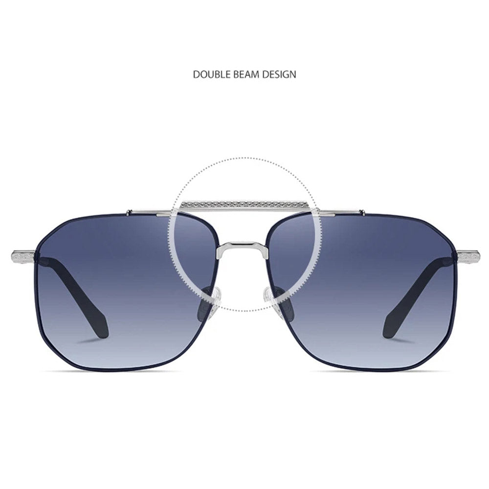 Occhiali da Sole Uomo Techsuit 8538, Polarizzati, Protezione UV, Rosa Oro Viola