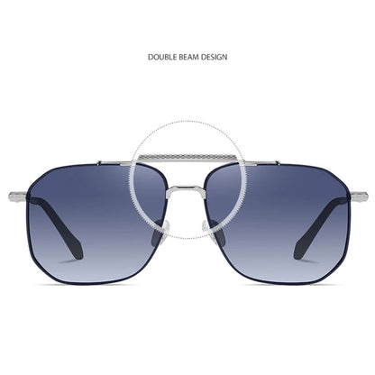 Occhiali da Sole Uomo Techsuit 8538, Polarizzati, Protezione UV, Rosa Oro Viola