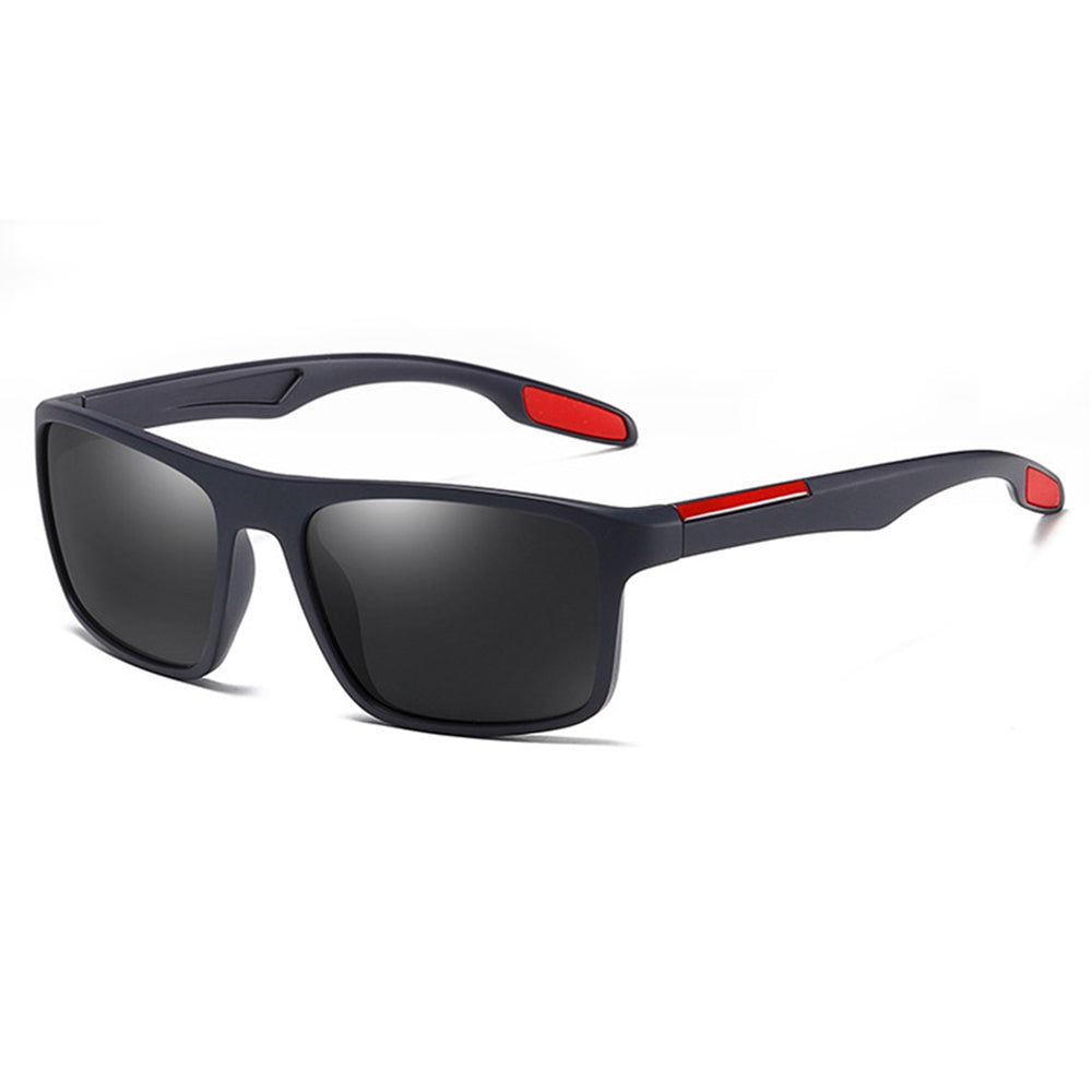 Occhiali da Sole Uomo Techsuit TR90 (MM101), Polarizzati, Protezione UV, Blu Rossi