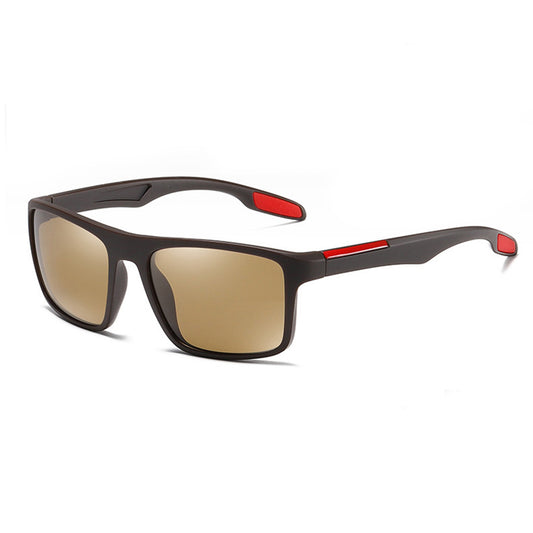 Occhiali da Sole Uomo Techsuit TR90 (MM101), Polarizzati, Protezione UV, Marrone