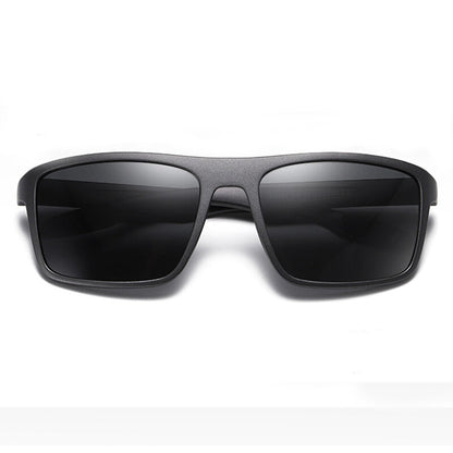 Occhiali da Sole Uomo Techsuit TR90 (MM101), Polarizzati, Protezione UV, Nero Opaco Grigio