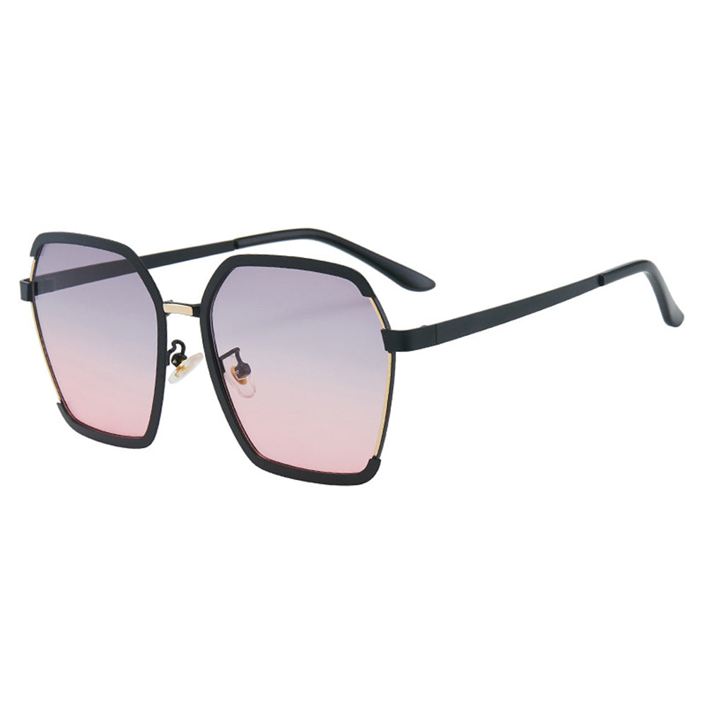 Occhiali da Sole Donna Techsuit 191, Polarizzati, Protezione UV, Nero Grigio Rosa
