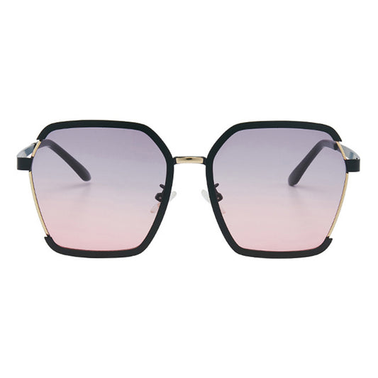 Occhiali da Sole Donna Techsuit 191, Polarizzati, Protezione UV, Nero Grigio Rosa
