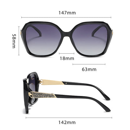 Techsuit 5599 Women's Sunglasses, Polarized, UV Protection, Red