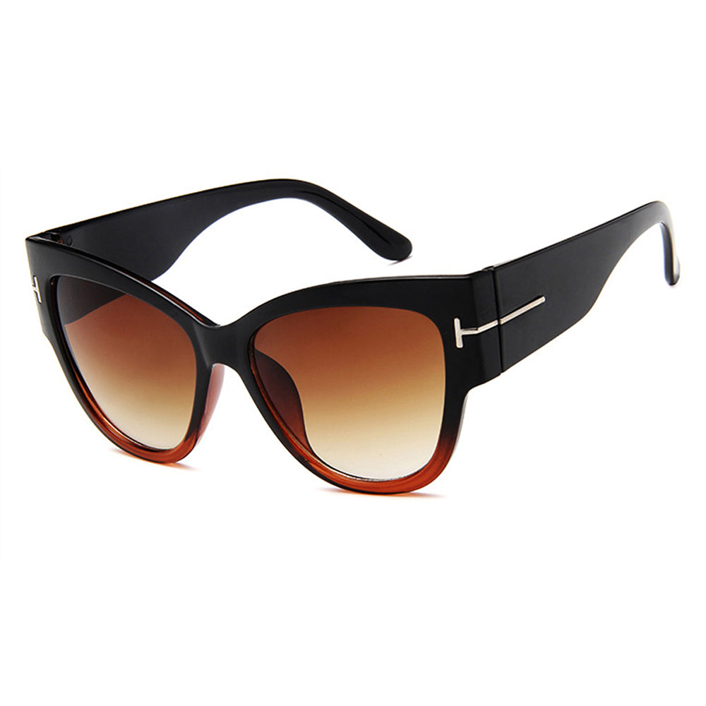 Occhiali da Sole Donna Techsuit 9778, Nero Marrone Scuro