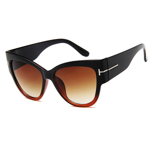 Occhiali da Sole Donna Techsuit 9778, Nero Marrone Scuro