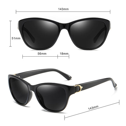 Occhiali da Sole Donna Techsuit A572, Polarizzati, Protezione UV, Marrone Bianchi