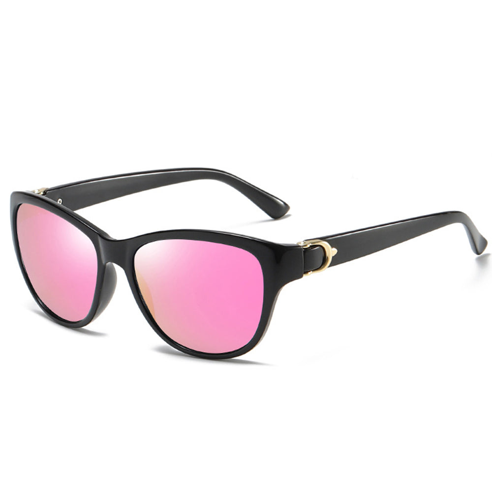Occhiali da Sole Donna Techsuit A572, Polarizzati, Protezione UV, Nero Rosa