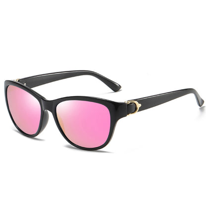 Occhiali da Sole Donna Techsuit A572, Polarizzati, Protezione UV, Nero Rosa