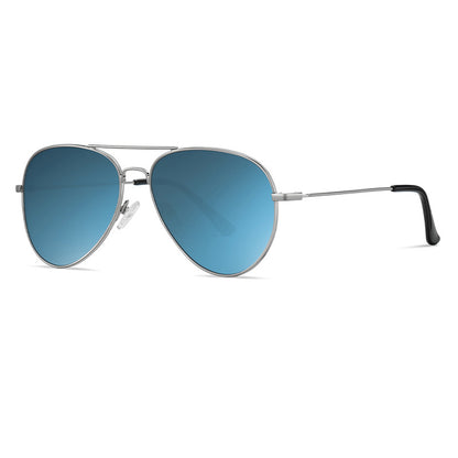 Occhiali da Sole Unisex Techsuit 3025, Protezione UV, Argento Blu