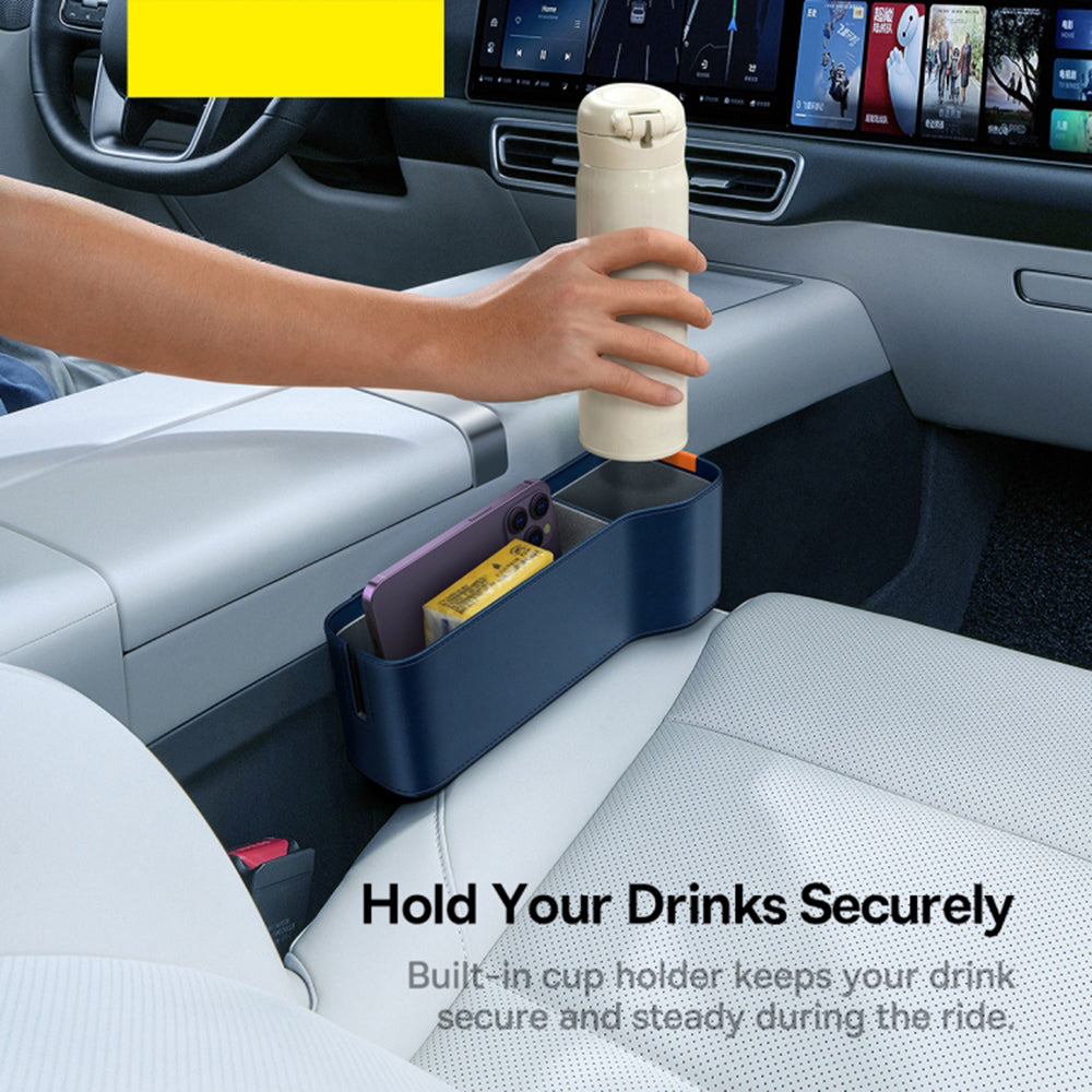 Organizzatore Auto Baseus OrganizeFun per lo spazio tra la consolle e il sedile, Blu C20256502311-00