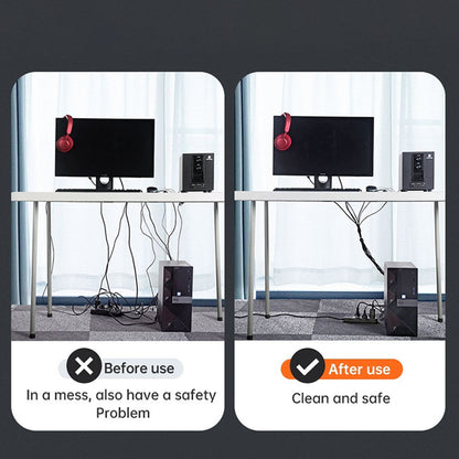 Organizzatore Cavi McDodo VS-0961 Belt, Velcro, 3m, Nero