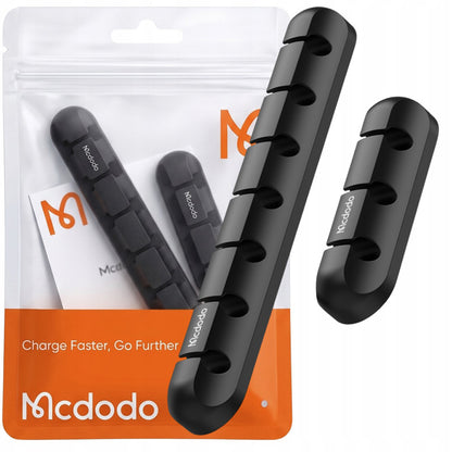 Organizzatore Cavi McDodo WF-5960, Set 2 pezzi, Nero
