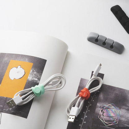 Organizzatore Cavi Ringke, Set 8 pezzi, Colori Vari