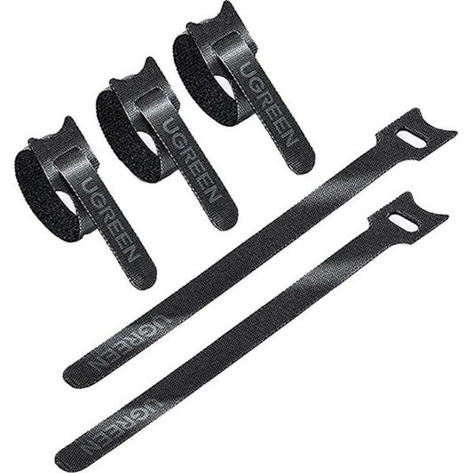 Organizzatore Cavi UGREEN LP401, Velcro, Set 3 Pezzi, Nero