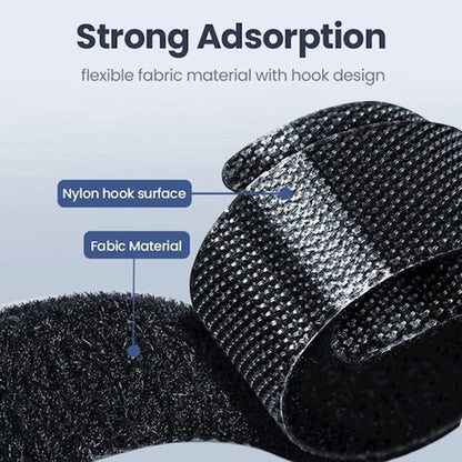 Organizzatore Cavi UGREEN LP401, Velcro, Set 3 Pezzi, Nero