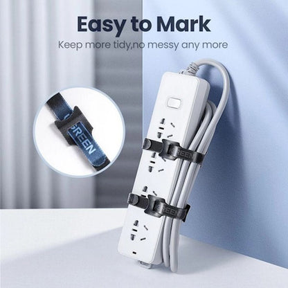 Organizzatore Cavi UGREEN LP401, Velcro, Set 3 Pezzi, Nero