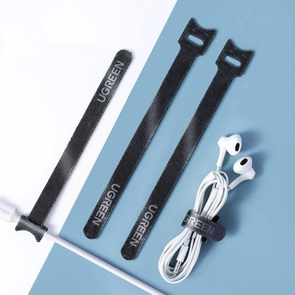 Organizzatore Cavi UGREEN LP401, Velcro, Set 3 Pezzi, Nero