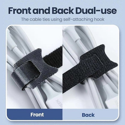 Organizzatore Cavi UGREEN LP401, Velcro, Set 3 Pezzi, Nero