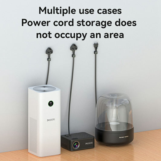 Organizzatore Cavi Yesido C216BL, Set 4 pezzi, Nero