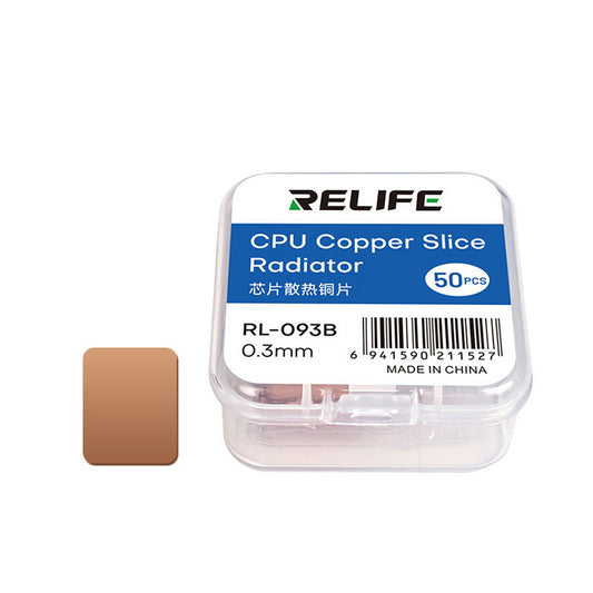 Pad Termoconduttore Relife RL-093B, 0,3 mm, Set 50 pezzi