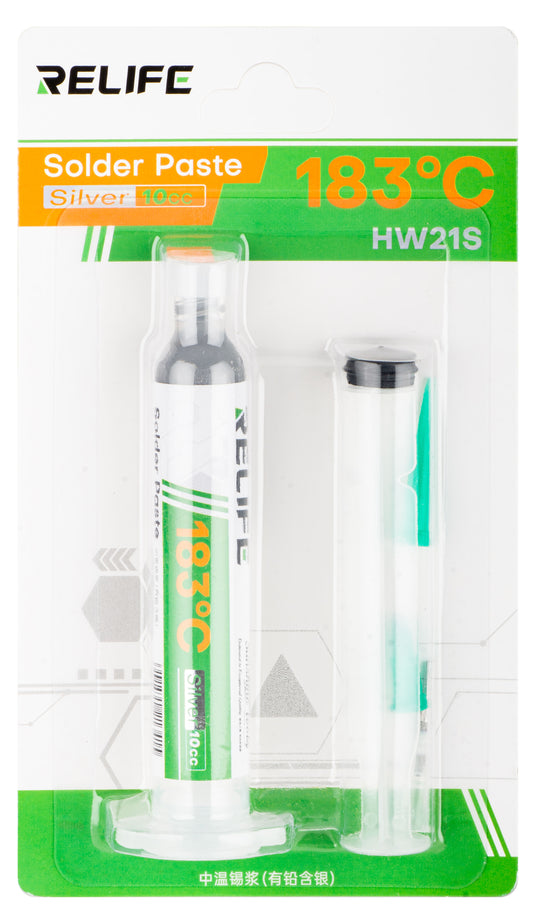 Pasta Flussante Relife HW21S, Tipo Siringa, Punto di Fusione 183 Gradi