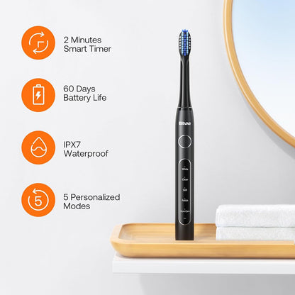 Spazzolino Elettrico Bitvae D2, Nero