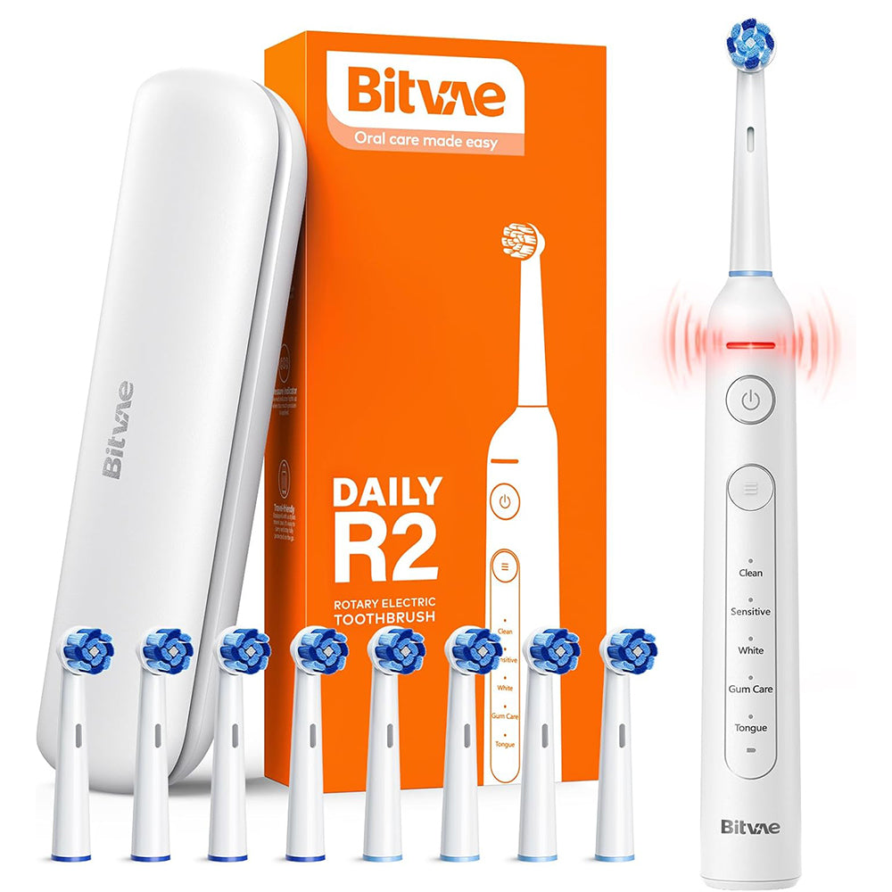 Spazzolino Elettrico Bitvae R2, Bianco
