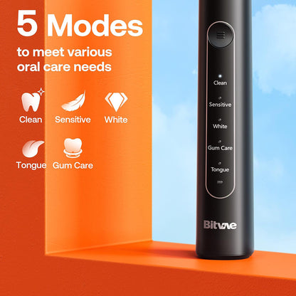 Bitvae R2 Electric Toothbrush, Black