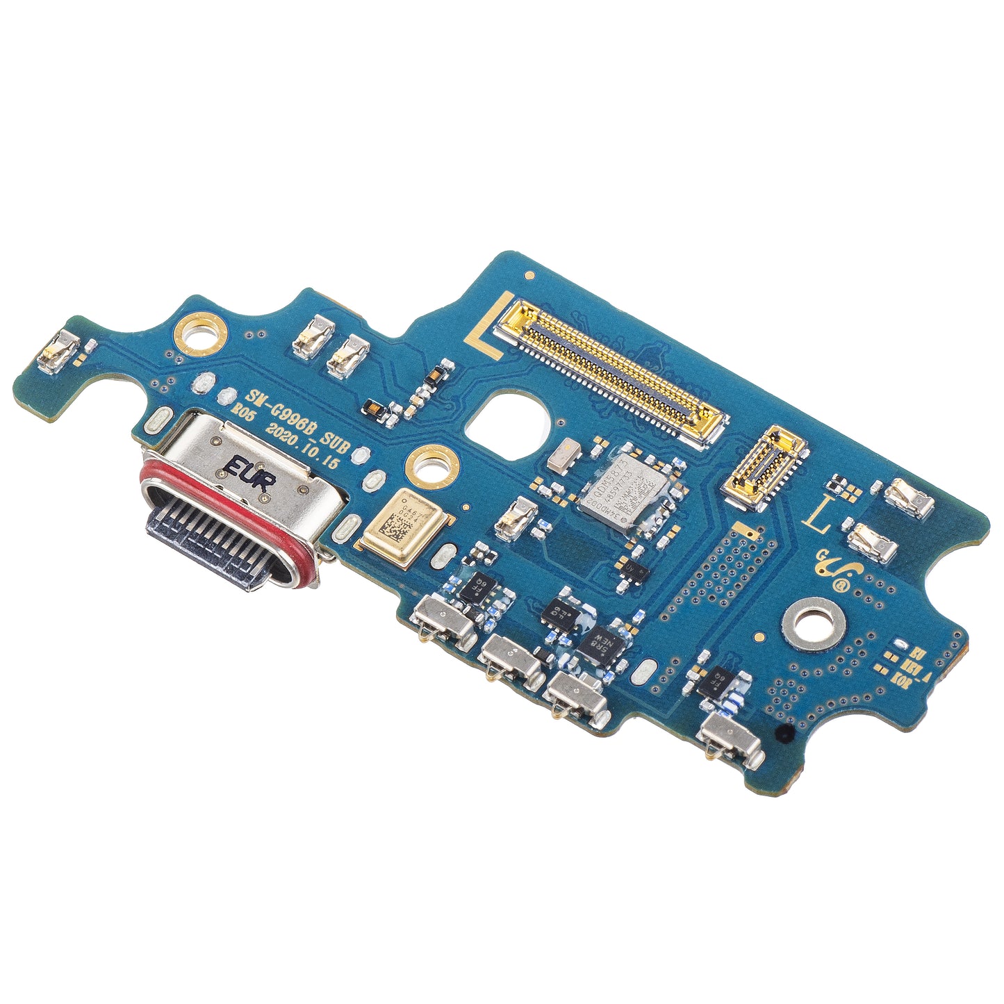 Scheda con Connettore di Ricarica - Microfono - Modulo Lettore SIM Samsung Galaxy S21+ 5G G996