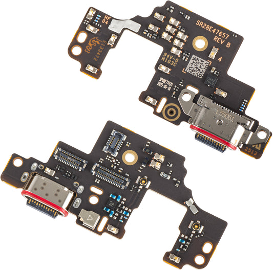 Scheda con Connettore di Ricarica - Microfono Motorola Moto G Stylus 5G (2025), Service Pack 5B28C30425