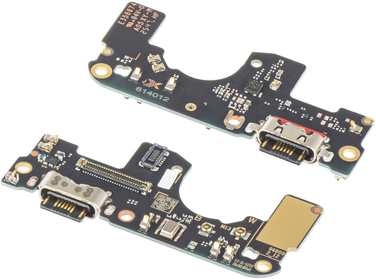 Scheda con Connettore di Ricarica - Microfono Motorola Moto G77 / G67, Service Pack 5B28C32011