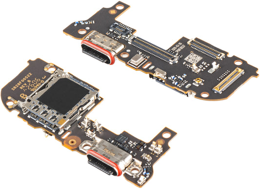Scheda con Connettore di Ricarica - Microfono - Modulo Lettore SIM Motorola Edge 70 Pro, Service Pack 5B28C32413