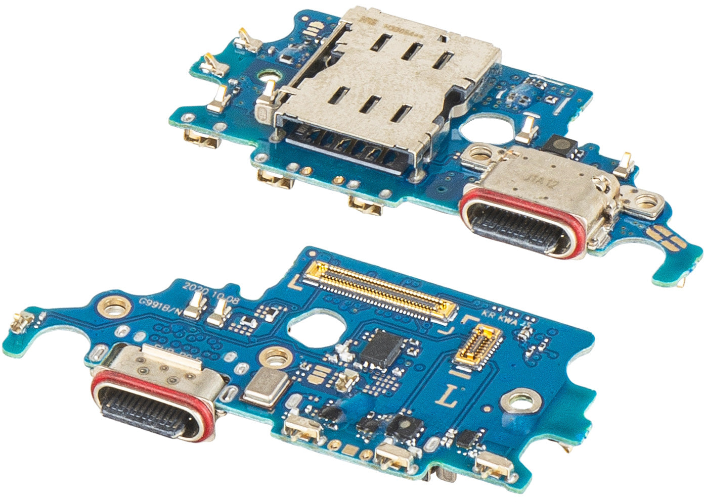 Scheda con Connettore di Ricarica - Microfono - Modulo Lettore SIM Samsung Galaxy S21 5G G991