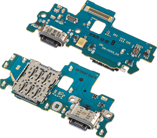 Scheda con Connettore di Ricarica - Microfono - Modulo Lettore SIM Samsung Galaxy A56 A566, Service Pack GH96-19091A
