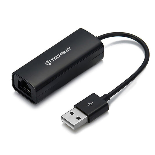 Scheda di Rete Techsuit AC19, RJ45, USB, Nera