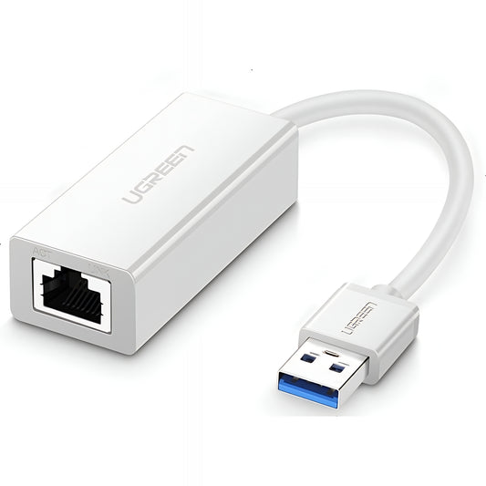 Scheda di Rete UGREEN CR111, RJ45, USB 3.0, Bianco