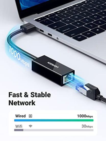 Scheda di Rete UGREEN CR111, RJ45, USB 3.0, Bianco