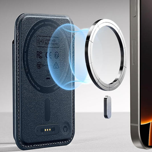 Portafoglio Magsafe, ESR, Classic Geo, Blu Marino