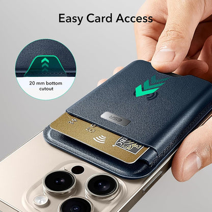 Portafoglio Magsafe, ESR, Classic Geo, Blu Marino