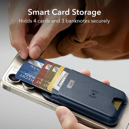 Portafoglio Magsafe, ESR, Classic Geo, Blu Marino