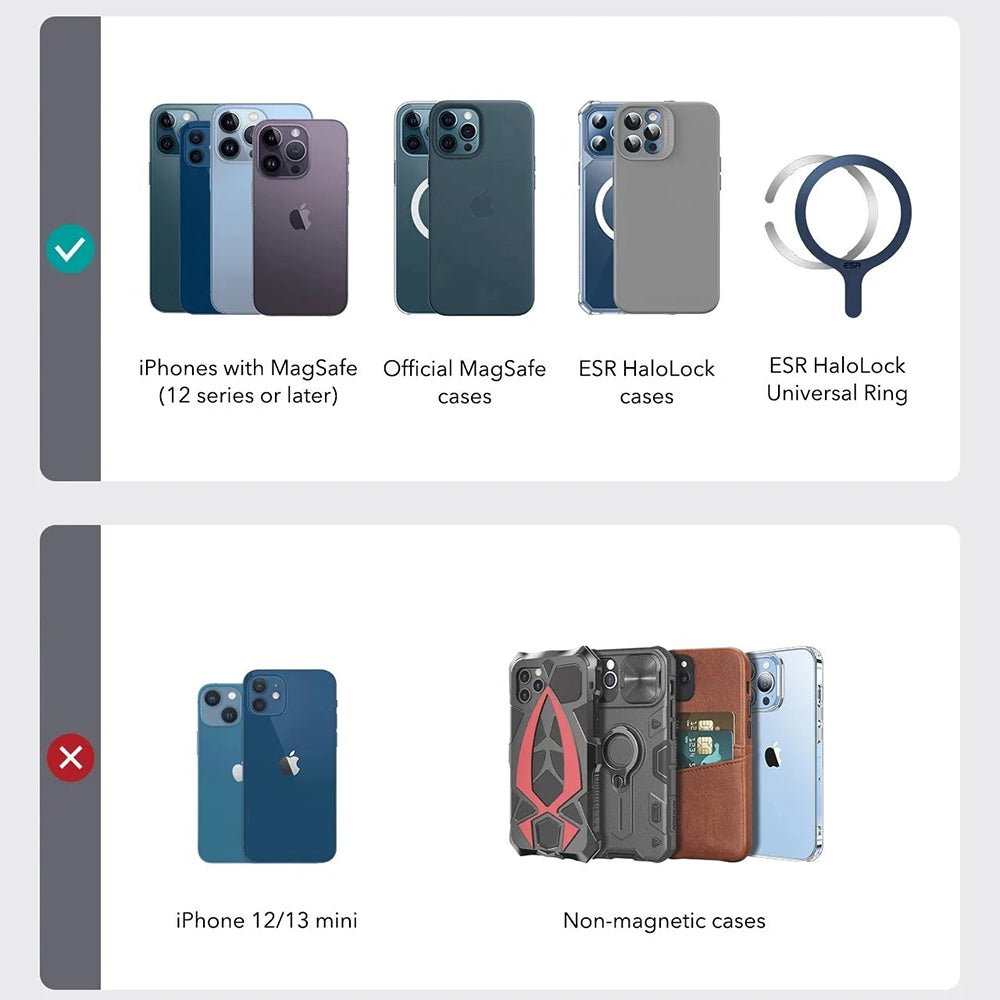 MagSafe Wallet, ESR, Findy my Wallet 3C, Black