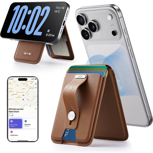 Portafoglio MagSafe, ESR, Findy my Wallet 5C, Marrone