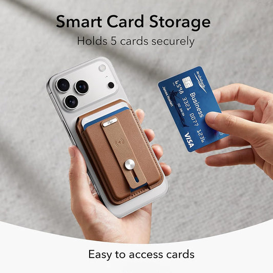 Portafoglio MagSafe, ESR, Findy my Wallet 5C, Marrone